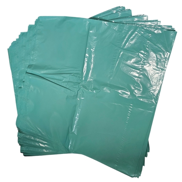 Poly Mailers In Jade Green. 25 Count, 24" x 24" - Picture 2 of 2